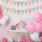 49 ft Tea Party Floral Paper Bunting – 60 Pcs Wildflower Garland Pennants for Outdoor/Indoor Birthday, Baby Shower, Bridal, Wedding & Garden Wonderland Décor